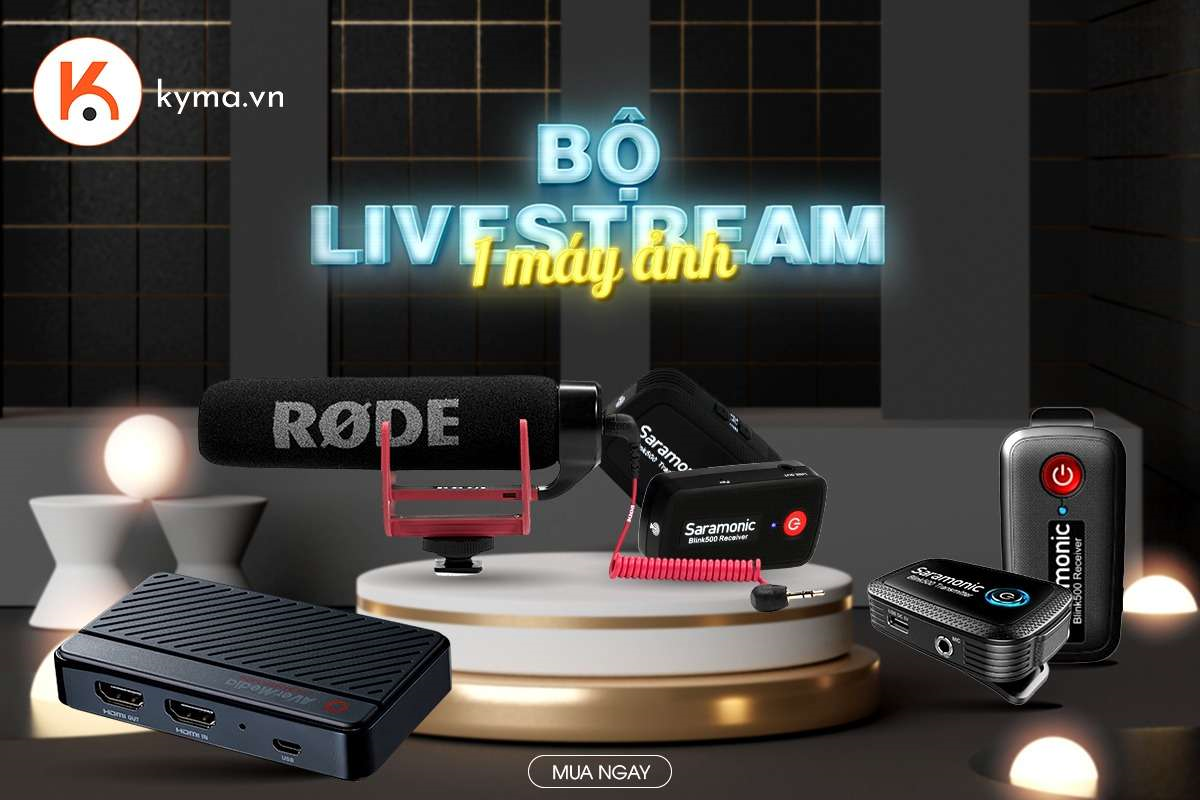 Bộ thiết bị giúp bạn Livestream chuyên nghiệp trên 1 máy ảnh