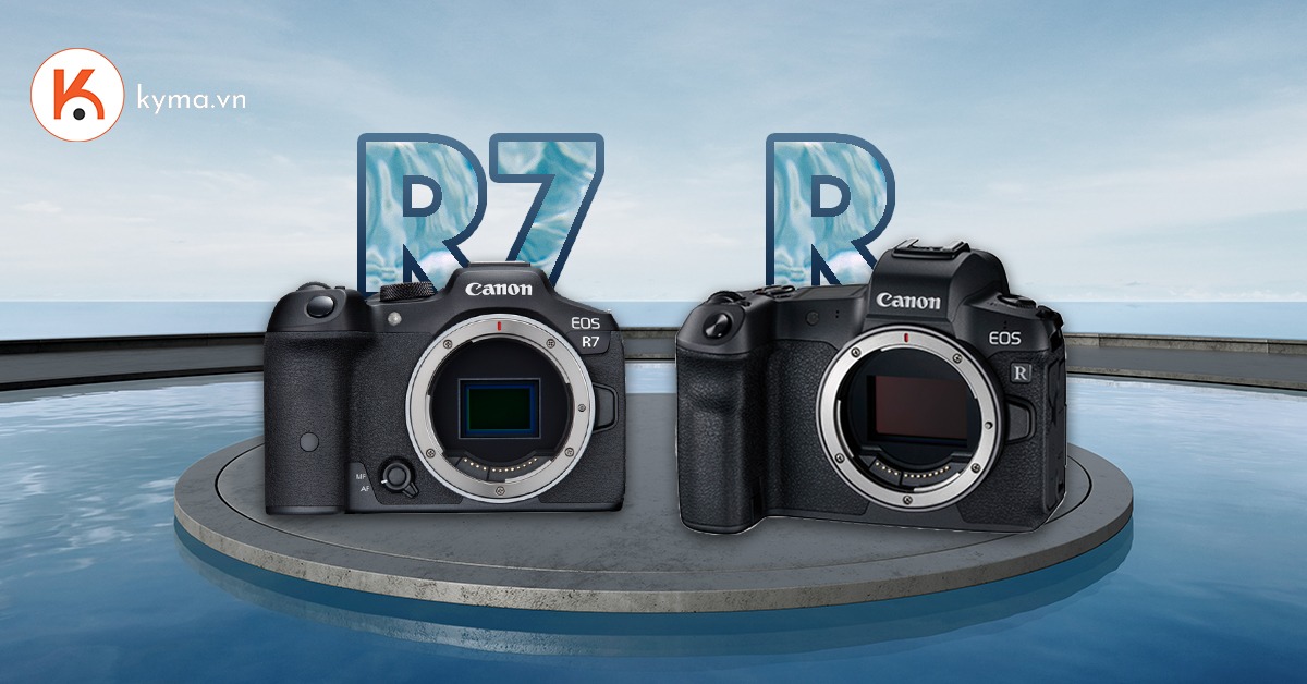 Infographic Canon R7 và Canon R - Những điểm khác biệt
