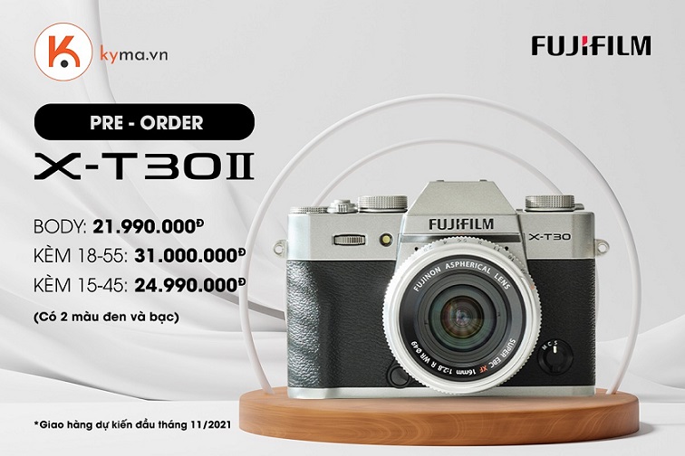 Pre-order máy ảnh Fujifilm X-T30 Mark II giành ngay giá ưu đãi