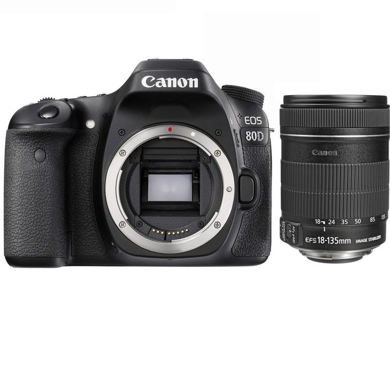Máy ảnh Canon EOS 80D Kit EF-S18-135mm F3.5-5.6 IS STM (Nhập Khẩu