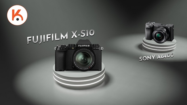 Fujifilm X-S10 đối đầu Sony A6400