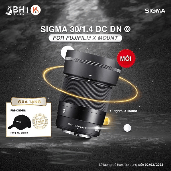 Pre-order ống kính Sigma dành cho Fujifilm X Mount