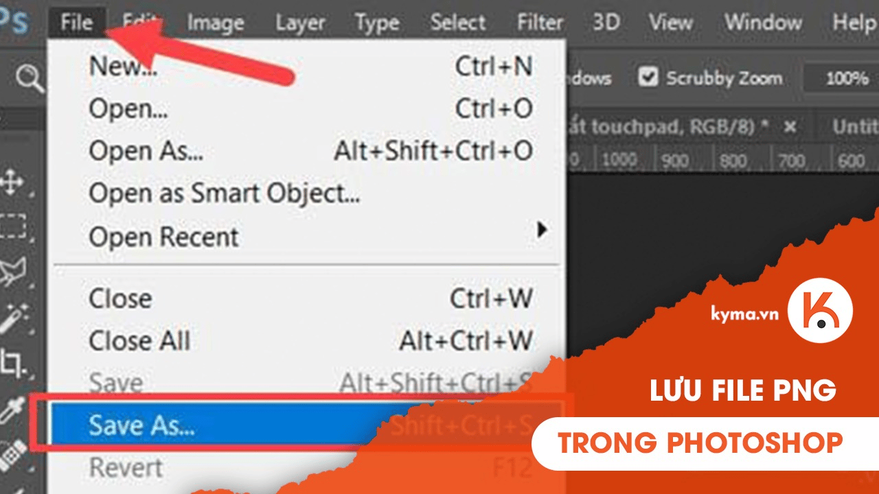 Hướng dẫn cách lưu file PNG trong Photoshop đơn giản nhất
