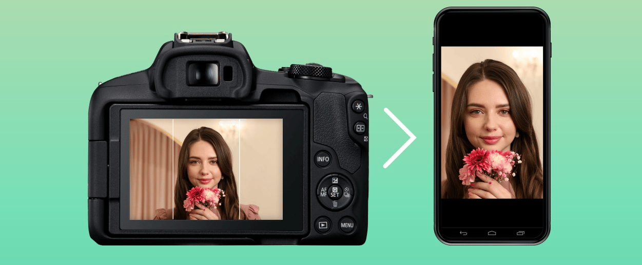 Canon r50 Hỗ trợ quay video dọc (Vertical Mode)