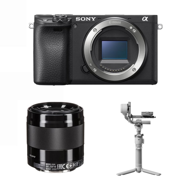Sony Alpha A6400 Body + Sony E 50mm F1.8 OSS + DJI RS 4 Mini