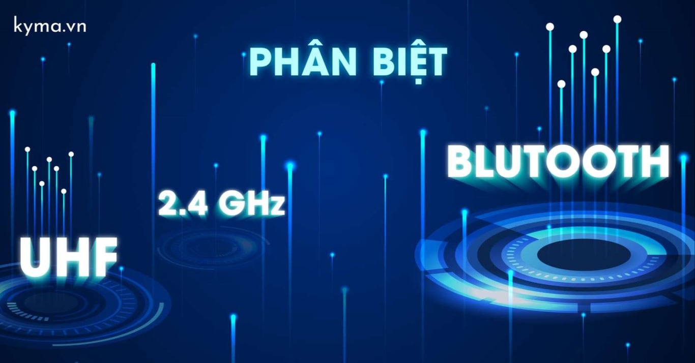 Sự khác nhau của 2.4 GHz vs Bluetooth vs UHF