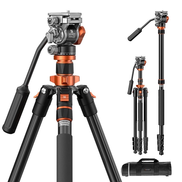 Chân máy ảnh K&F Concept K234A7 + FH-03 KF09.136