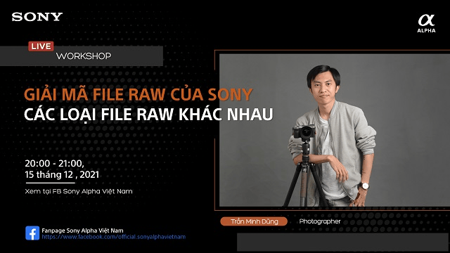 Chờ đón chuỗi online workshop tháng 12 của Sony Alpha