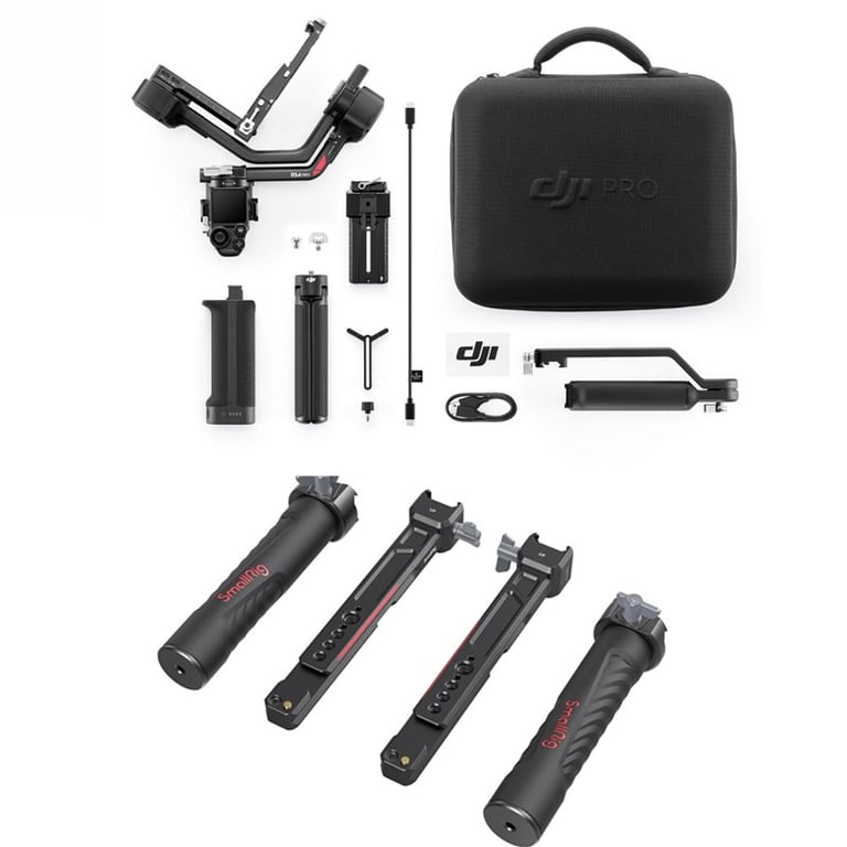Tay cầm Gimbal DJI RS 4 Pro + SmallRig Dual Handgrip 3027