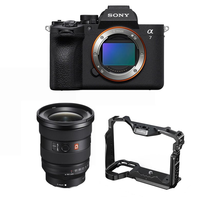 Sony Alpha A7 Mark V Body + Sony FE 16-35mm F2.8 GM II + SmallRig Cage 3667C