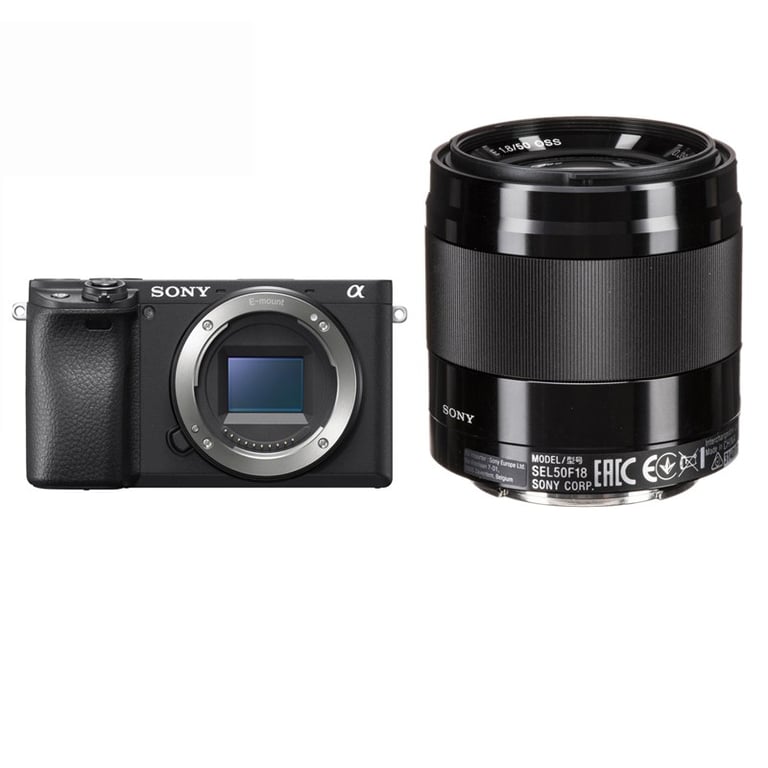 Sony Alpha A6400 Body + Sony E 50mm F1.8 OSS
