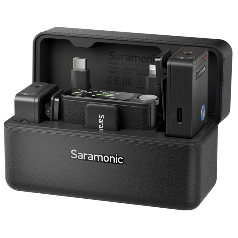 Microphone Saramonic Ultra ( 2TX + 1RX + 2Lav ) Đen