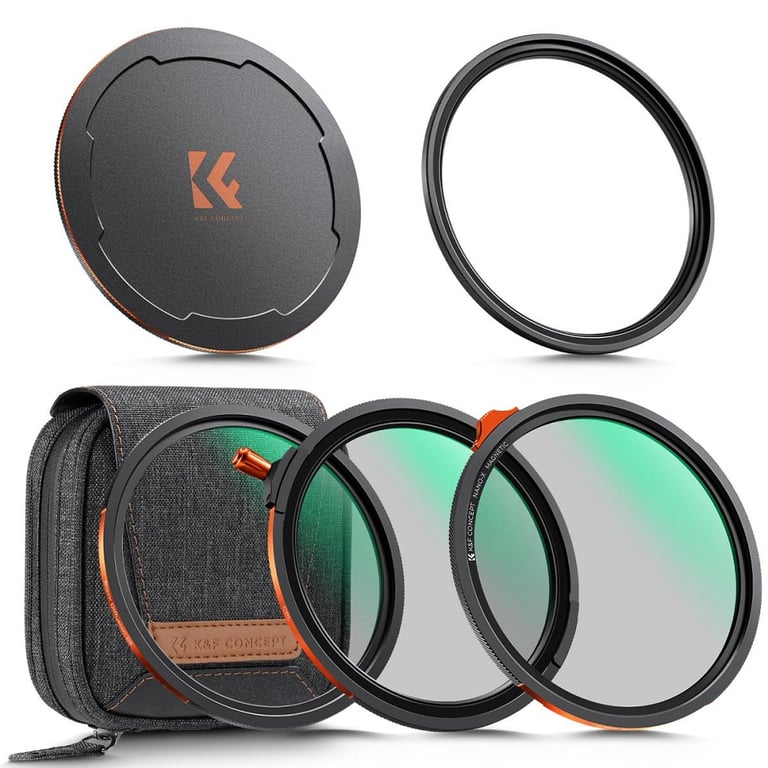 Bộ kính lọc K&F Concept Magnetic CPL + ND2-32 Black Mist 1/4 82mm SKU.2500