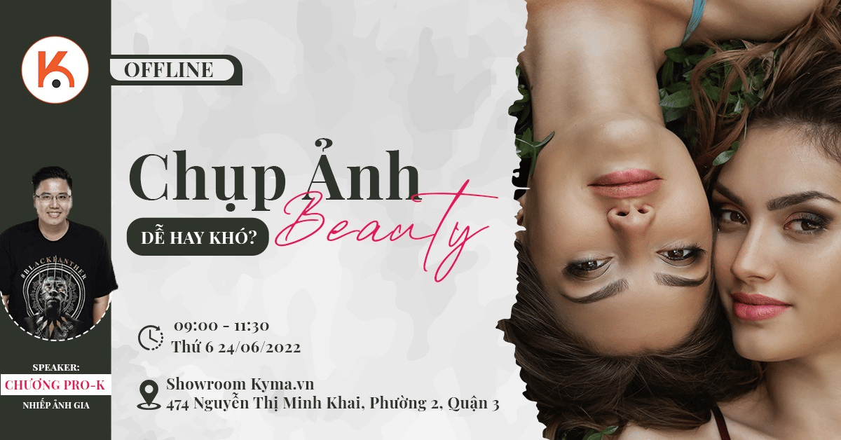 Workshop offline - Chụp ảnh beauty dễ hay khó?
