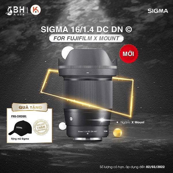 Pre-order ống kính Sigma dành cho Fujifilm X Mount
