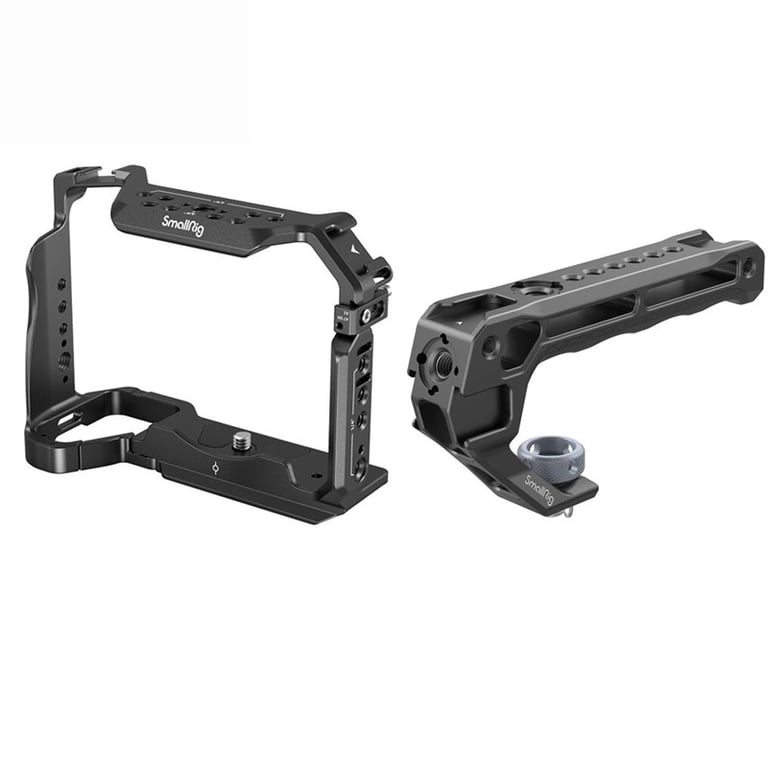 Combo SmallRig Cage 3667B + SmallRig ARRI Locating Top Handle 3765 cho Sony A7M4 / A7S3 / A7R4 / A1
