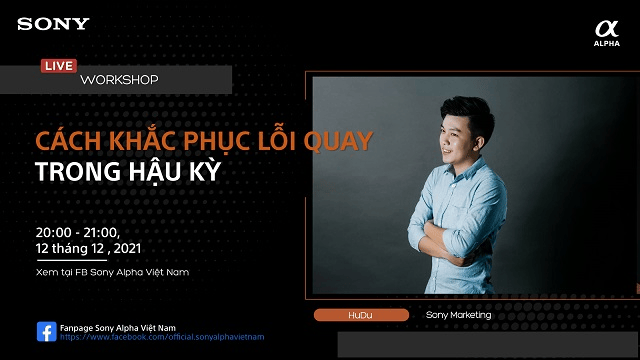 Chờ đón chuỗi online workshop tháng 12 của Sony Alpha