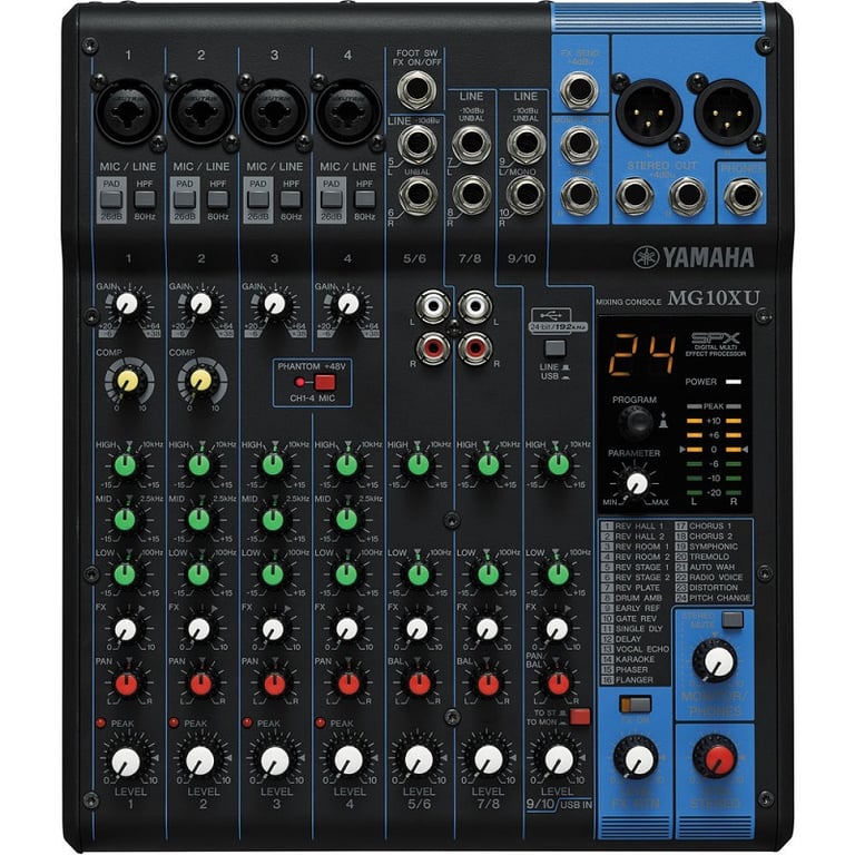 Bàn trộn Mixer Yamaha MG10XU