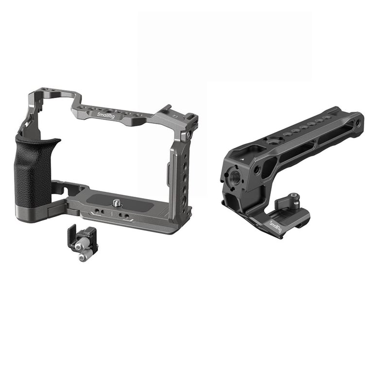 Combo SmallRig HawkLock Cage 5198  + SmallRig NATO Top Handle 3766 cho Sony A7CM2, A7CR