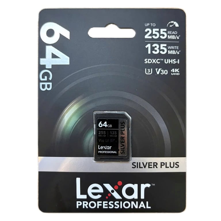 Thẻ nhớ SDXC Lexar Professional UHS-I V30 64GB 255MB/ 135MB/ s