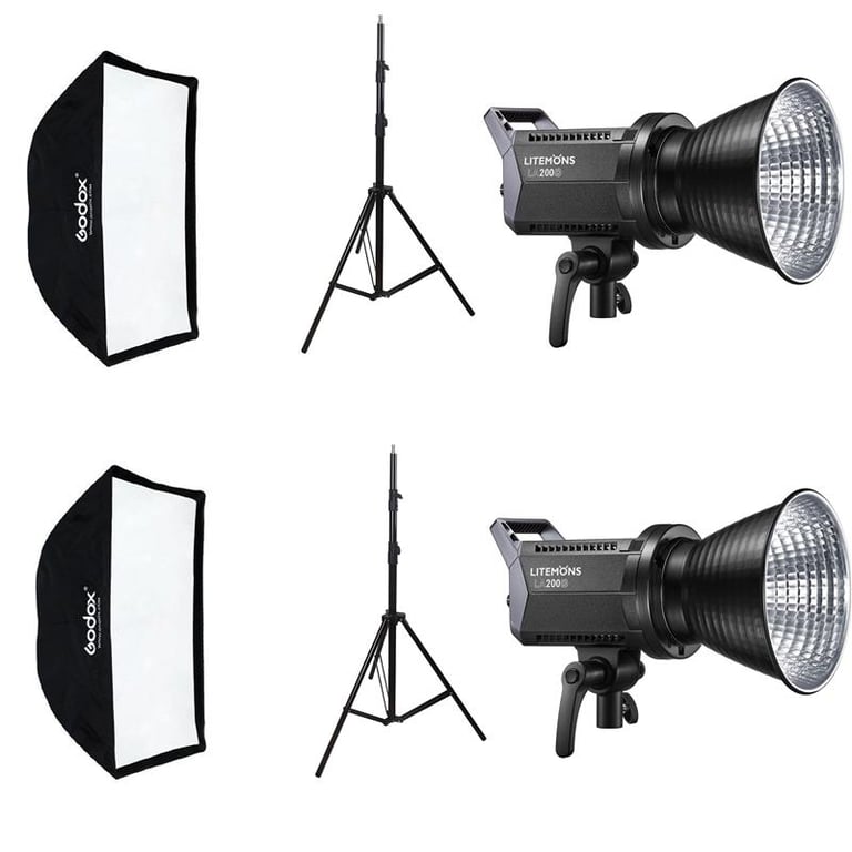 Bộ kit 2 đèn led Godox Litemons LA200D