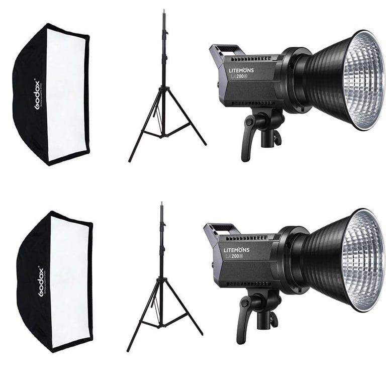 Bộ kit 2 đèn led Godox Litemons LA200Bi