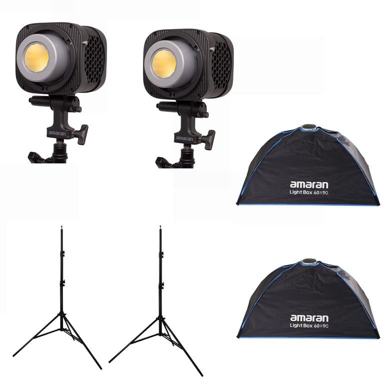 Bộ kit 2 đèn led Amaran Halo 200x Bi-Color