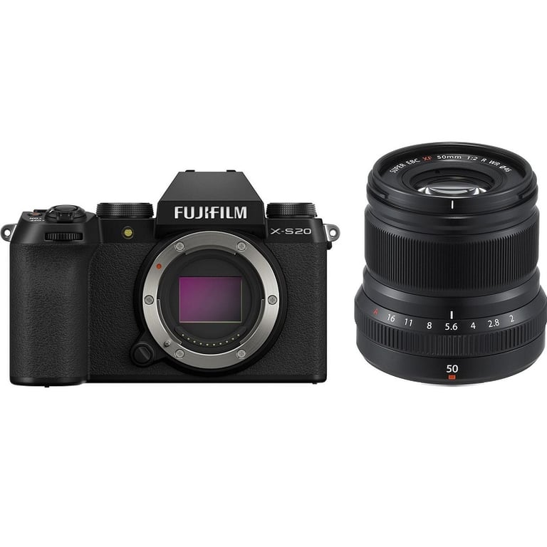 Fujifilm X-S20 Body + Fujifilm XF 50mm F2 R WR