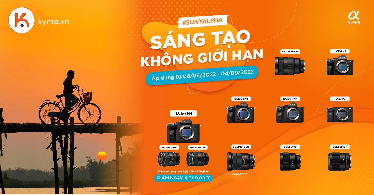Sáng tạo không giới hạn cùng Sony Alpha
