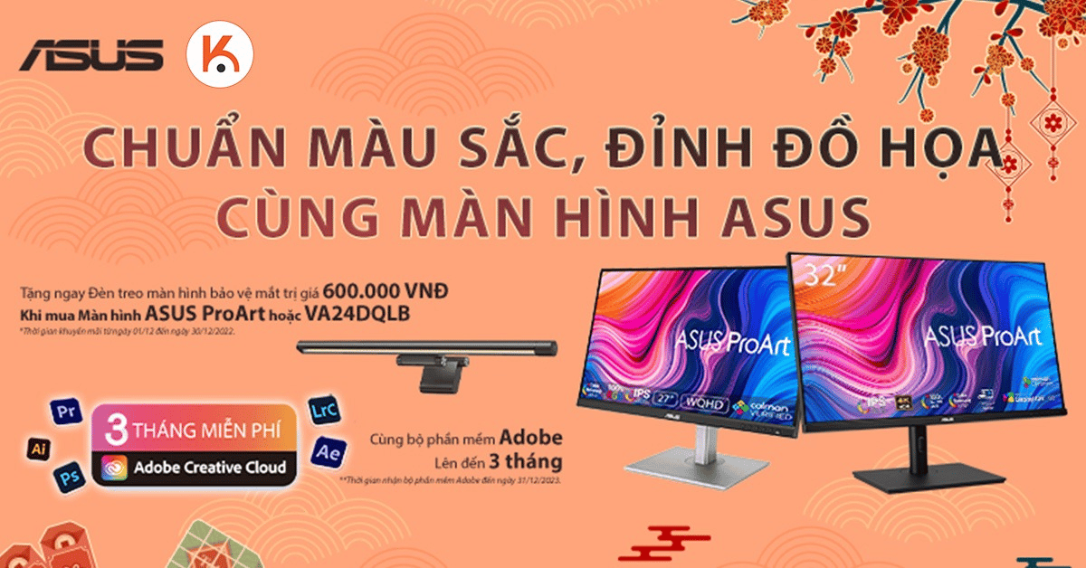 Chuẩn màu sắc - Đỉnh đồ họa cùng màn hình ASUS