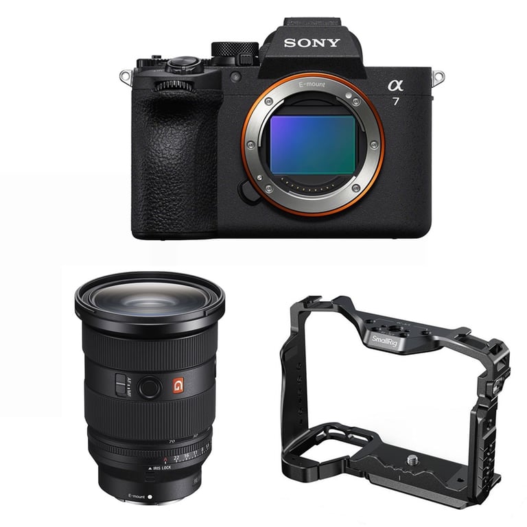 Sony Alpha A7 Mark V Body + Sony FE 24-70mm F2.8 GM II + SmallRig Cage 3667C