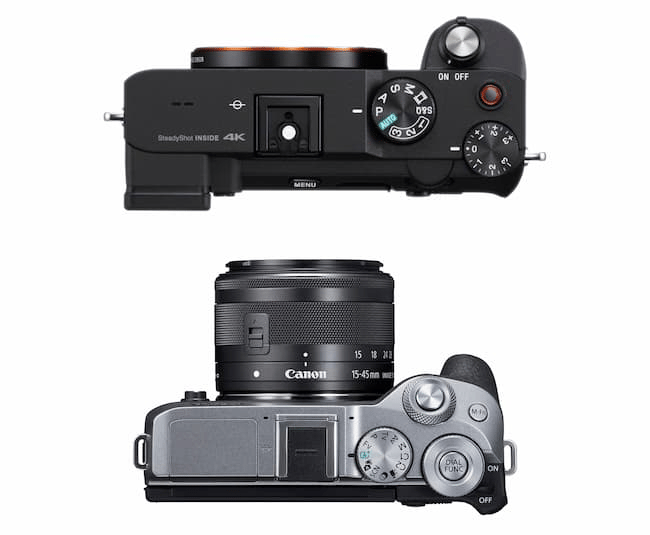 Sự khác biệt giữa Sony a7C vs Canon M6 Mark II