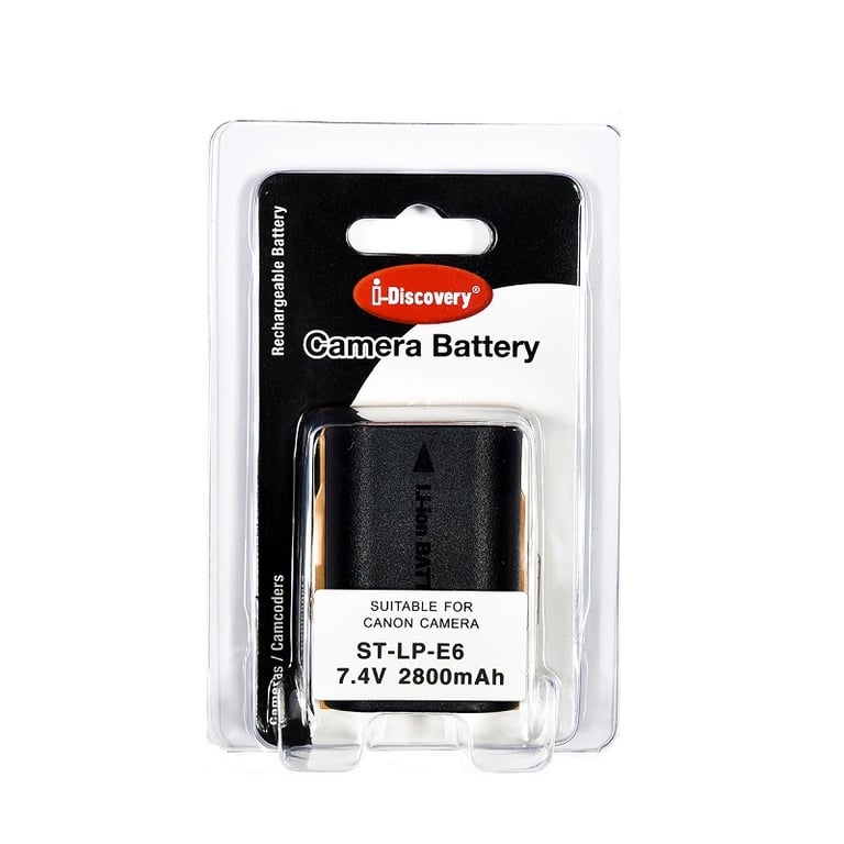 Pin i-Discovery LP-E6 cho Canon 5D II, 5D III, 60D, 70D, 80D, 90D, 7D, 6D, 5D Mark IV