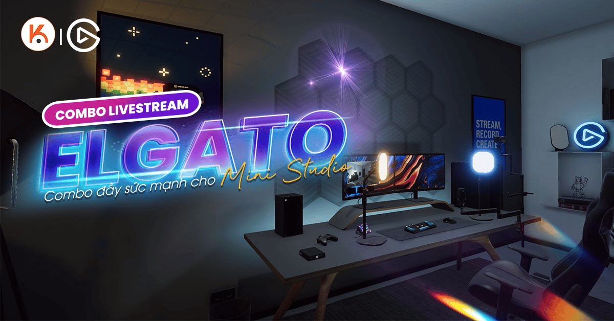 Combo livestream Elgato đầy sức mạnh cho mini studio của bạn