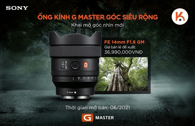 Hàng sắp về - đón đợi siêu phẩm ống kính góc rộng Sony FE 14mm F1.8 GM