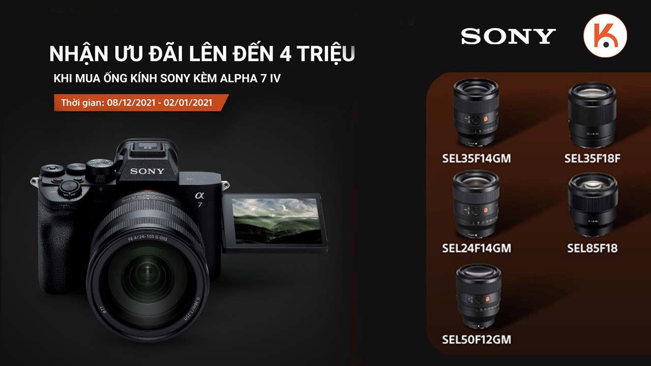 Nhận ưu đãi tháng 12 cùng Sony A7 IV