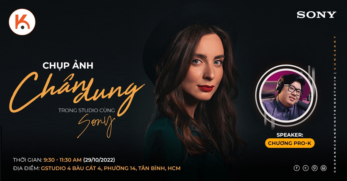 Workshop offline - Chụp ảnh chân dung trong Studio cùng Sony