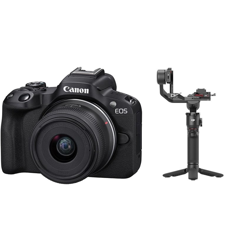 Canon EOS R50 Kit RF-S 18-45mm + DJI RS 3 Mini