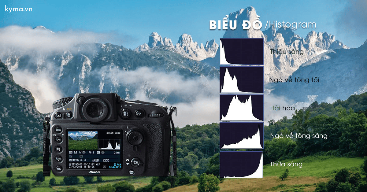 Hiểu về cách đọc biểu đồ trong nhiếp ảnh chuyên nghiệp