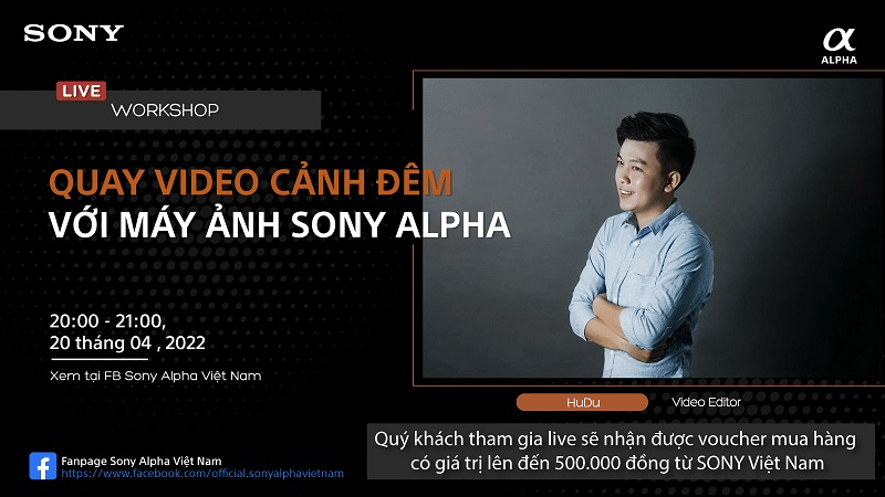 Xem workshop - Nhận code khuyến mãi từ Sony trong tháng 4
