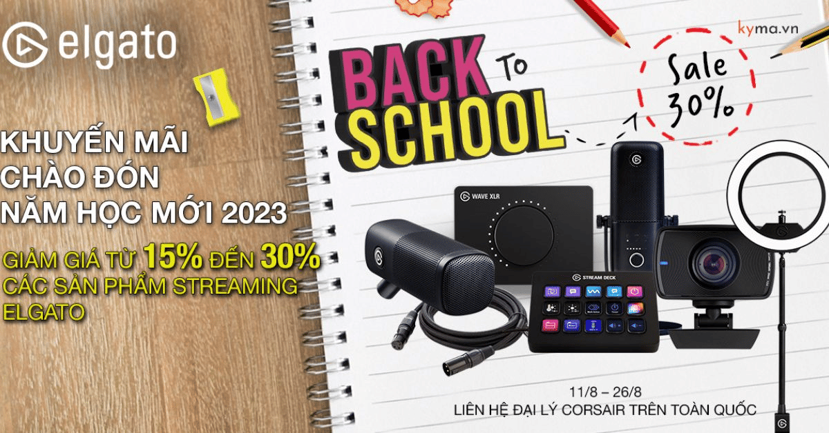 Giới thiệu chương trình khuyến mãi 'Back to school cùng Elgato'