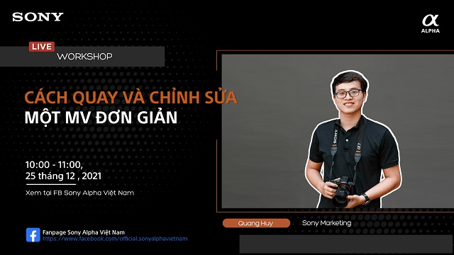 Chờ đón chuỗi online workshop tháng 12 của Sony Alpha