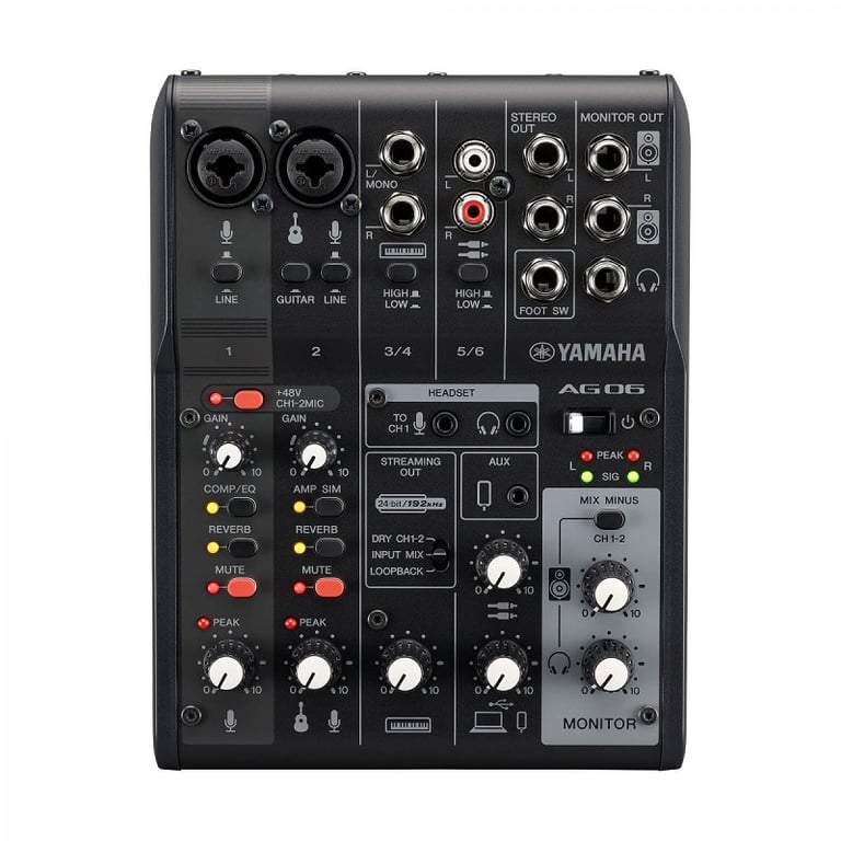 Bàn trộn Mixer Yamaha AG06MK2 / Đen