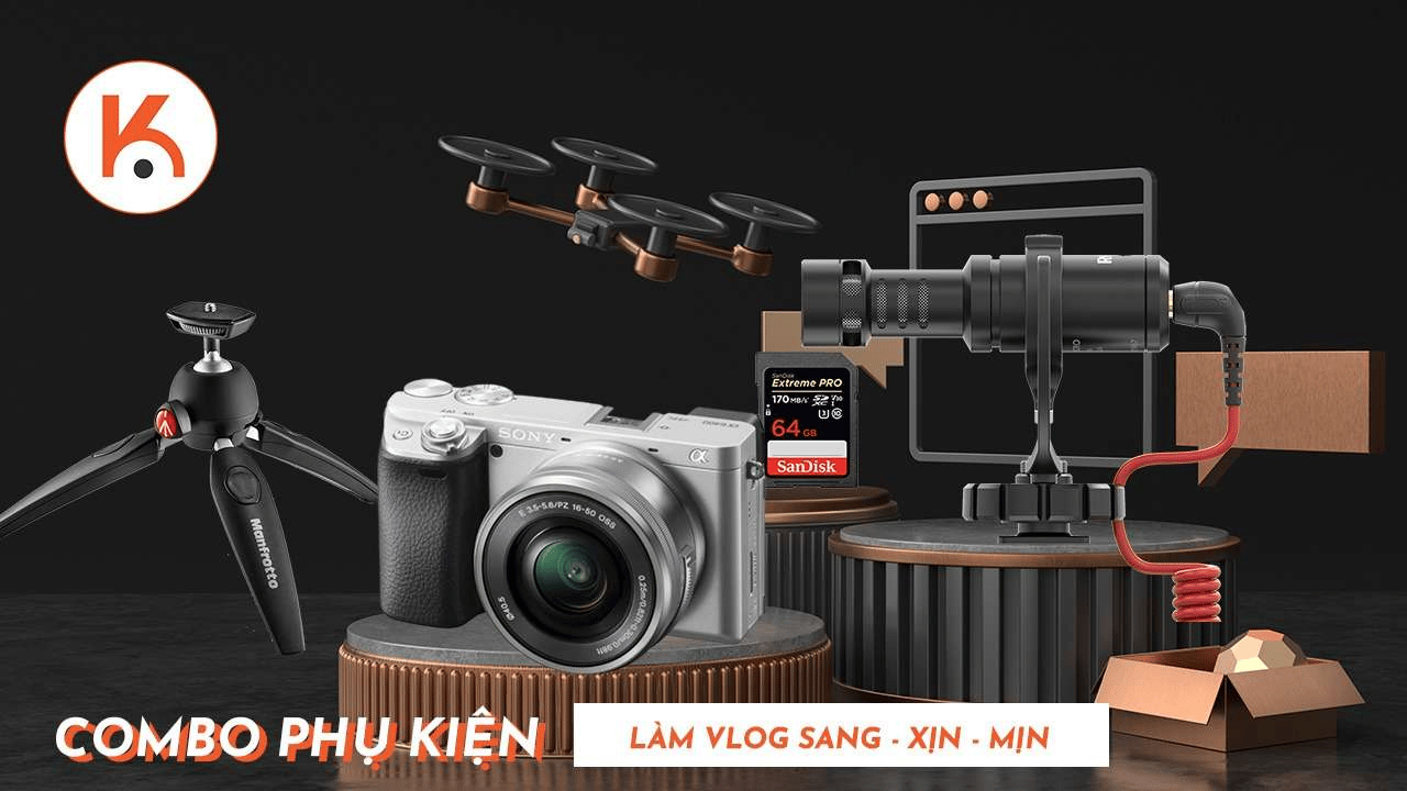 Combo phụ kiện làm Vlog sang-xịn-mịn dành cho người mới