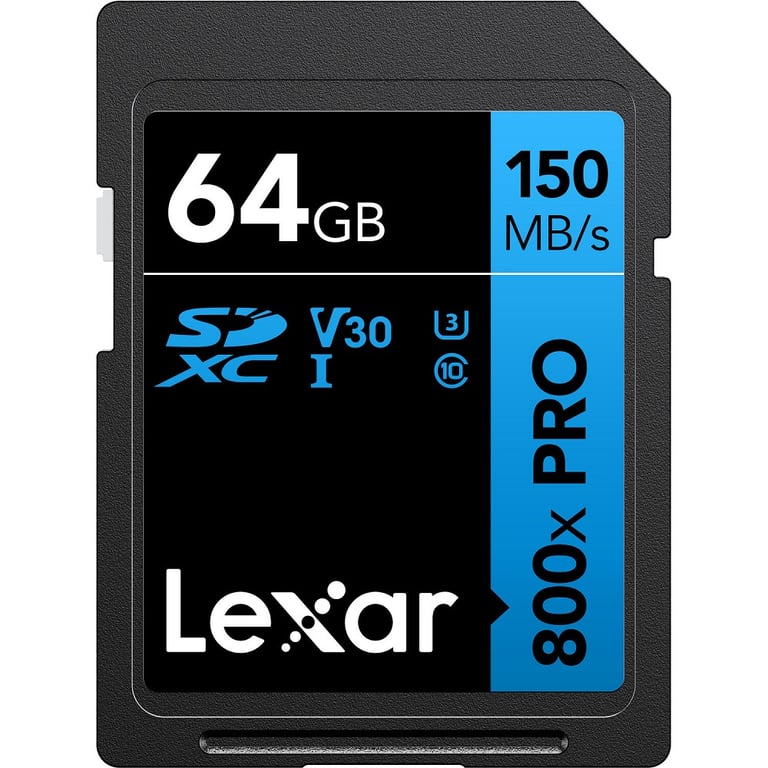Thẻ nhớ SDXC Lexar Professional 800x Pro UHS-I V30 64GB 150MB/ s
