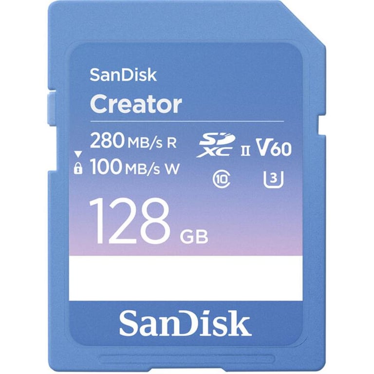 Thẻ nhớ SDXC SanDisk Creator 128GB V60 280MB/100MB/s