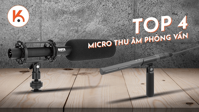 Top 4 mẫu micro thu âm phỏng vấn tốt cho âm thanh trong trẻo