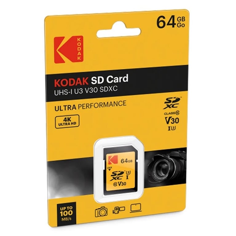 Thẻ nhớ SDXC Kodak UHS-I U3 V30 A1 64GB