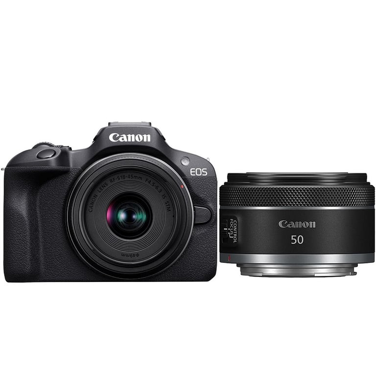 Máy ảnh Canon EOS R100 Kit RF-S18-45mm + RF 50mm F1.8 STM