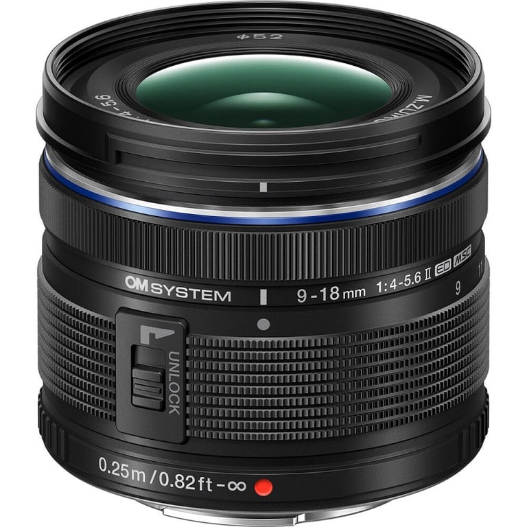 Ống kính OM System M.Zuiko Digital ED 9-18mm F4.0-5.6 II BLK